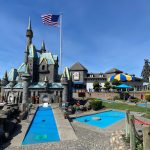 Picture of a castle at a miniature golf course